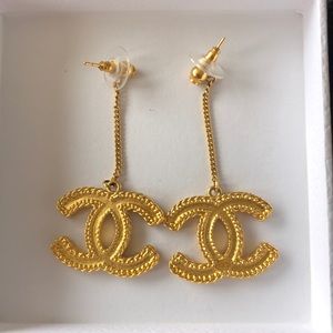 Chanel drop earrings